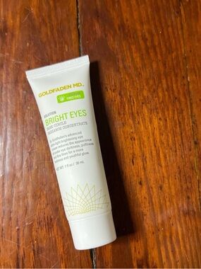Sephora Eye Cream Tube - White with Green Accents